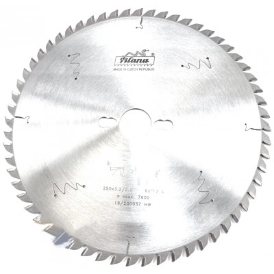 Диск пильный по ЛДСП, МДФ 250×3.2/2.2×30 z60 97-13 TFZ L Pilana